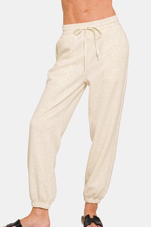 Scuba Half Zip Sweatshirt & Joggers Set / BROWN