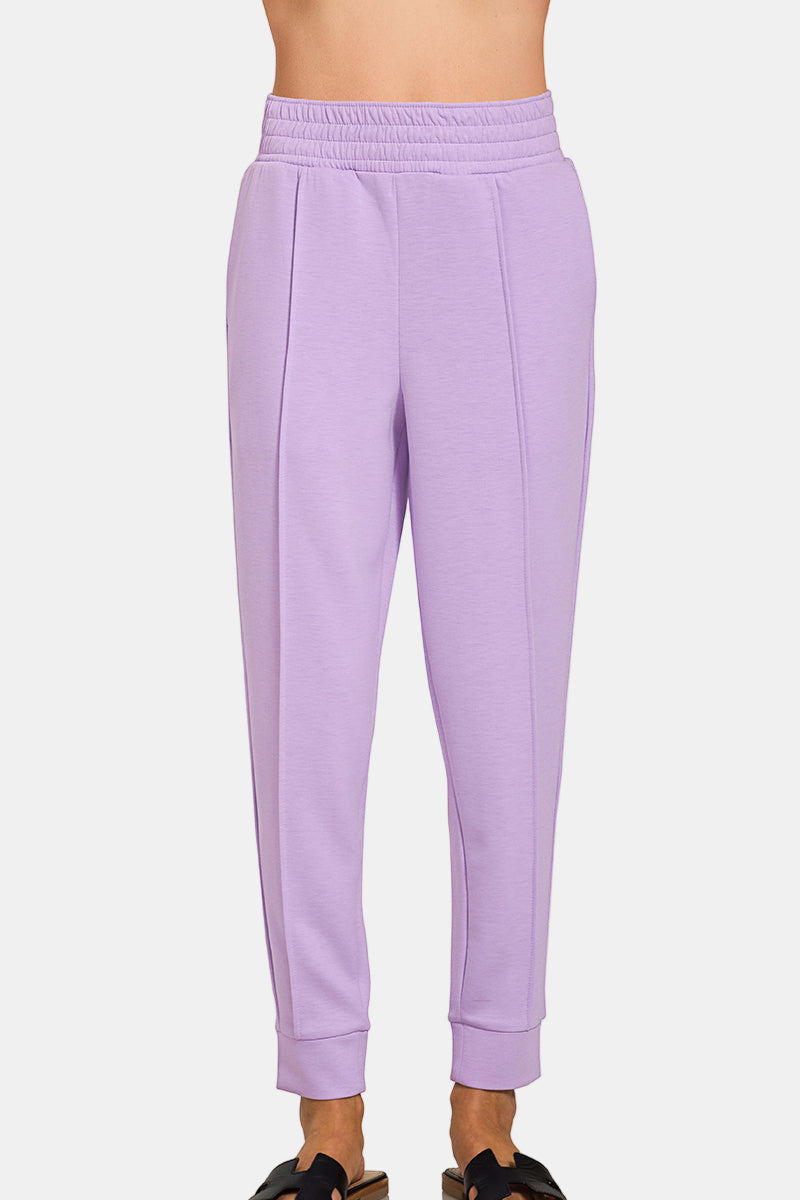 Scuba Mock Neck Pullover & Joggers Set / BLACK