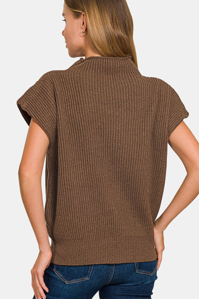 Mock Neck Sweater / H MOCHA