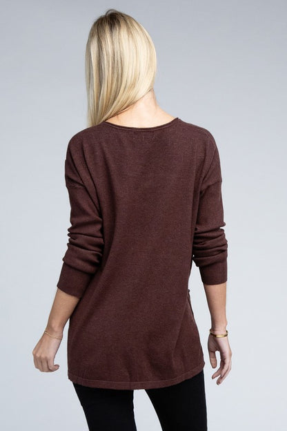 Viscose Front Pocket Sweater