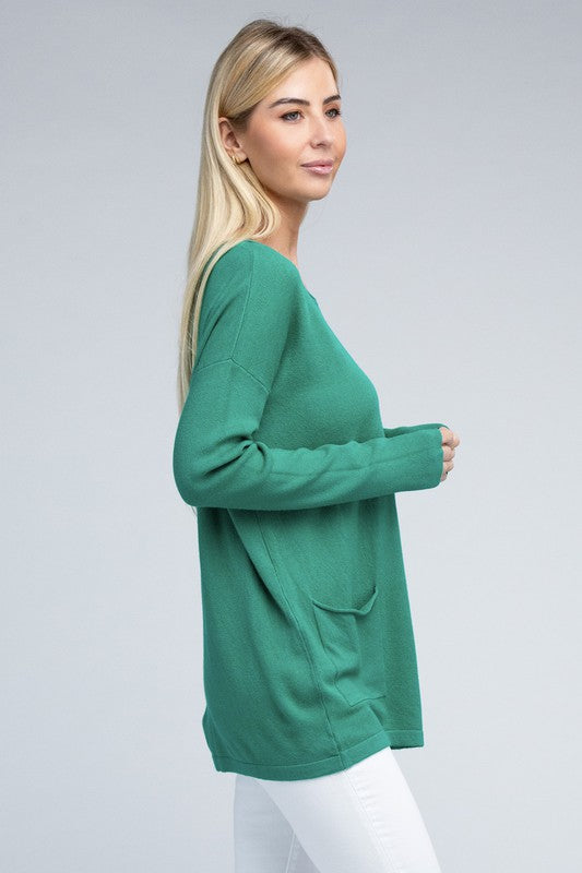 Viscose Front Pocket Sweater