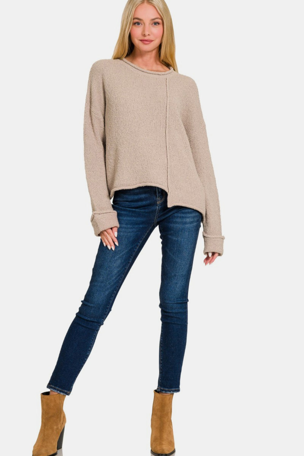 Asymmetric Hem Sweater