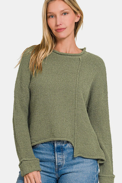 Asymmetric Hem Sweater