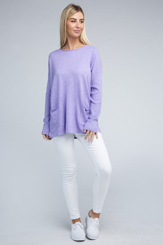 Viscose Front Pocket Sweater