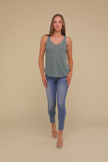 V Neck Sleeveless Cami Top