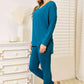 Brushed DTY Microfiber Loungewear Set (V-Neck Long Sleeve)