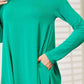 Long Sleeve Flare Dress With Pockets