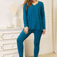 Brushed DTY Microfiber Loungewear Set (V-Neck Long Sleeve)