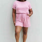 Romper With Elastic Waist & Back Keyhole Opening