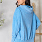 French Terry Acid Wash Kangaroo Pocket Hoodie