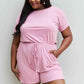 Romper With Elastic Waist & Back Keyhole Opening