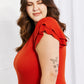 Layered Ruffle Cap Sleeve Round Neck Dress