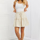 Soft Linen Drawstring Ruffle Mini Skirt