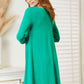 Long Sleeve Flare Dress With Pockets